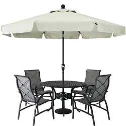 High Quality Patio Outdoor Market Parasols Big White Patio Umbrella For Garden Table