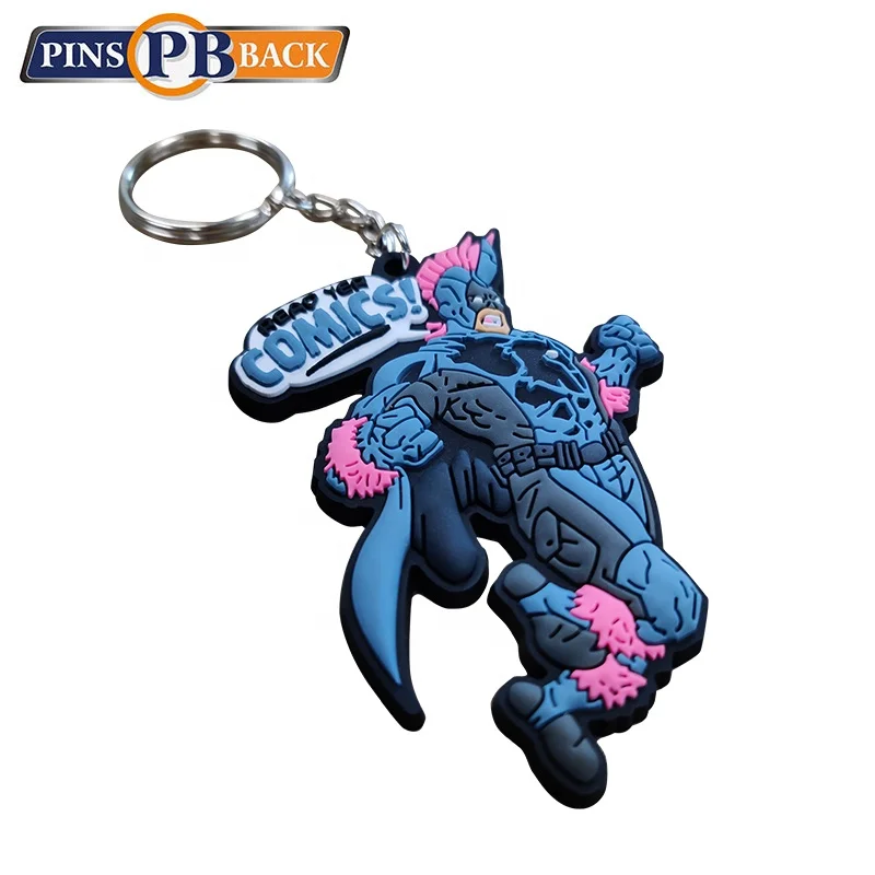 Cheap factory price personalized rubber soft pvc souvenir keychain