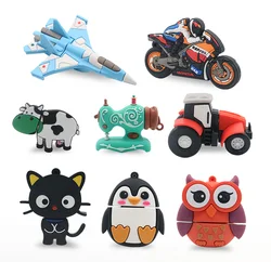 Promo Gifts Custom Soft Silicone USB Flash Drive 4GB 8GB 16GB 32GB 64GB Pendrive Animal USB Stick Memory Cartoon Usb