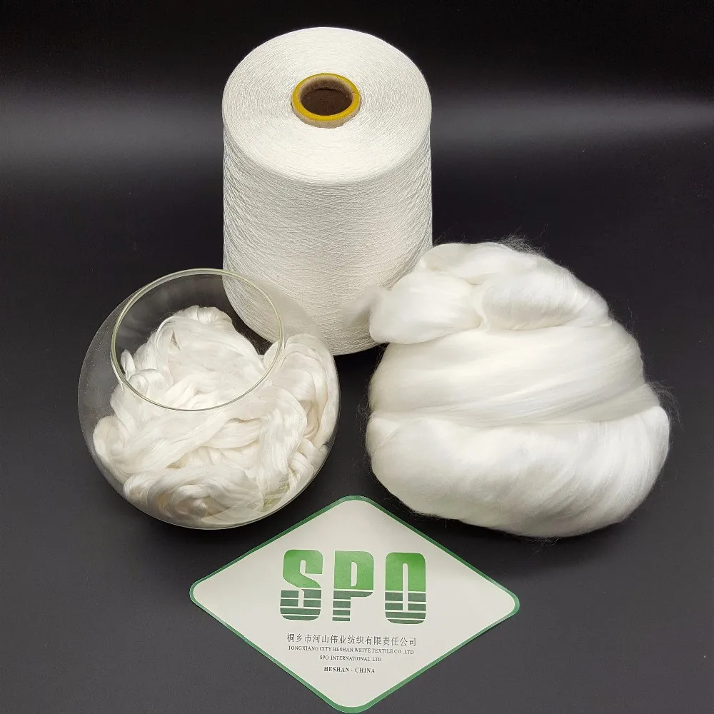 Silkworm cocoon 100% Silk Fiber Product Type tussah silk sliver,free sample
