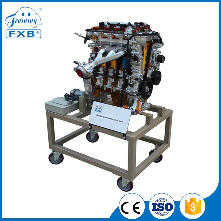 Inline Four-cylinder Petrol / Gasoline Engine Cutaway Model Lab Training Equipment