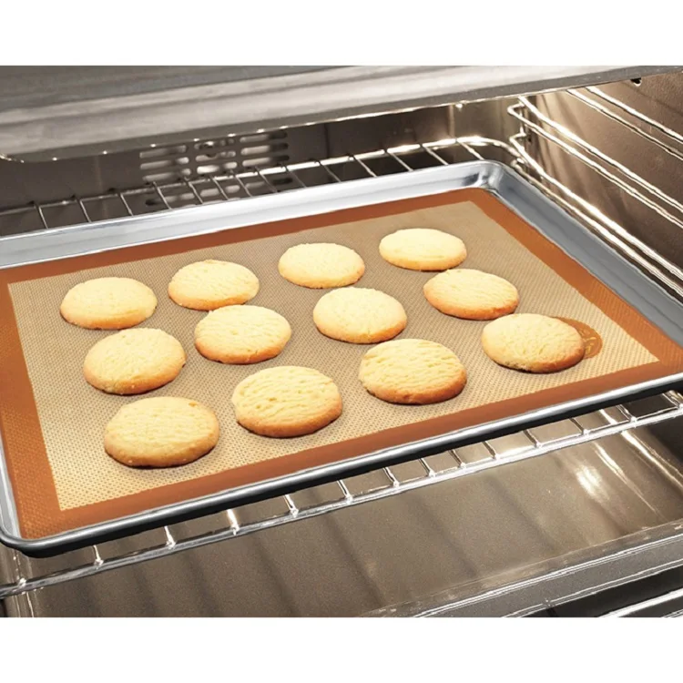 Customized logo colorful cooking mats non-stick reusable silicone baking mat