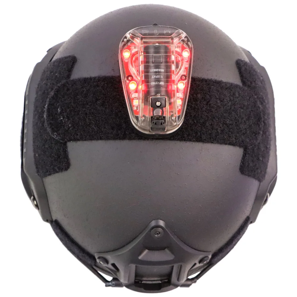 Tactical Helmet Light Survival Signal Light IR and Visible LED Helmet Strobe for Outdoor Sports
