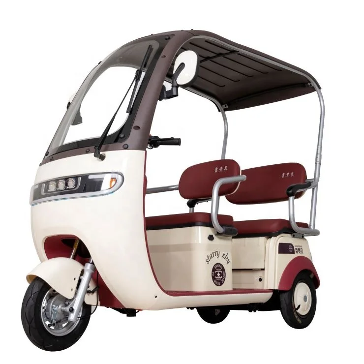 China New Passenger Small Cheap Tricycle with Canopy Electric Scooter Passenger 3 Wheel Electric Tricycle for Adult