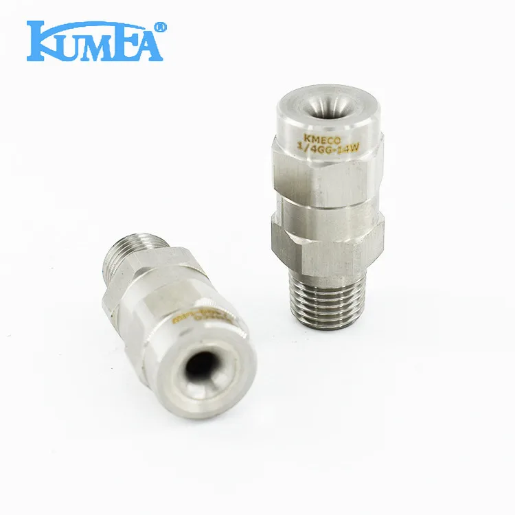 KUMEA For USA brand GG-W 1/8 metal dust control full cone spiral spray nozzle for defoaming