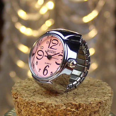 Korean fashion wholesale Individual men and women finger watch hot selling lovers ring watch ring