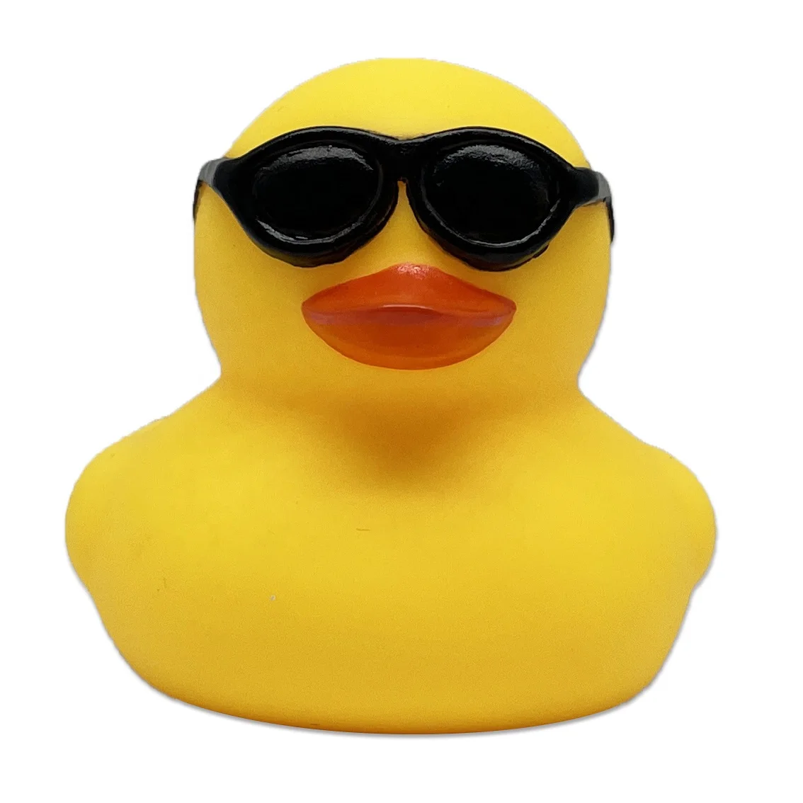 Wholesale Mini Plain Designs 2 inches PVC Custom Logo Bulk Bathtub Squeaky Yellow Bath Duck Toys Sunglasses Rubber Duck