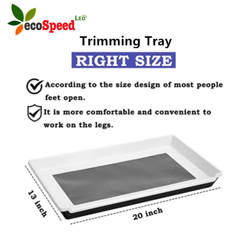 black color 1-3 years warranty Urban farming indoor flower plant hardvest trim tray for growing