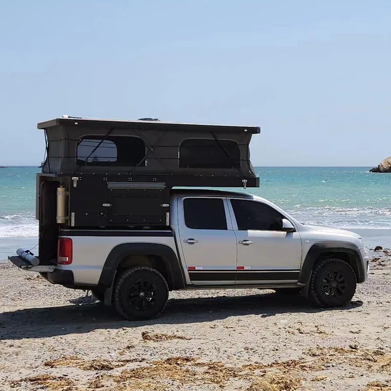 Customized Family Travel Solar Preferable 4X4 Slide In Rv Canopy Camper Slide On Pickup Camping Car Truck Camper For Sale