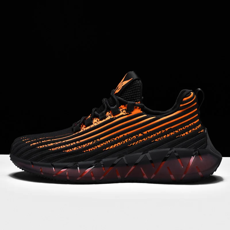 
High quality Jinjiang factory knitted upper sports shoes sneakers men shoes sport tennis shoes men 