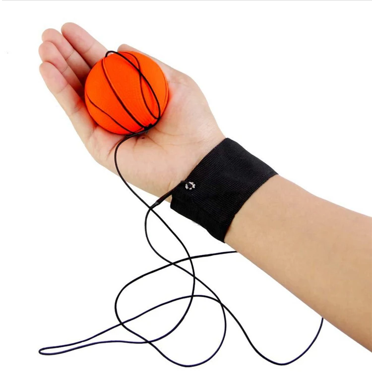 
6.3cm rubber rubber wrist band return ball with string high bounce ball 