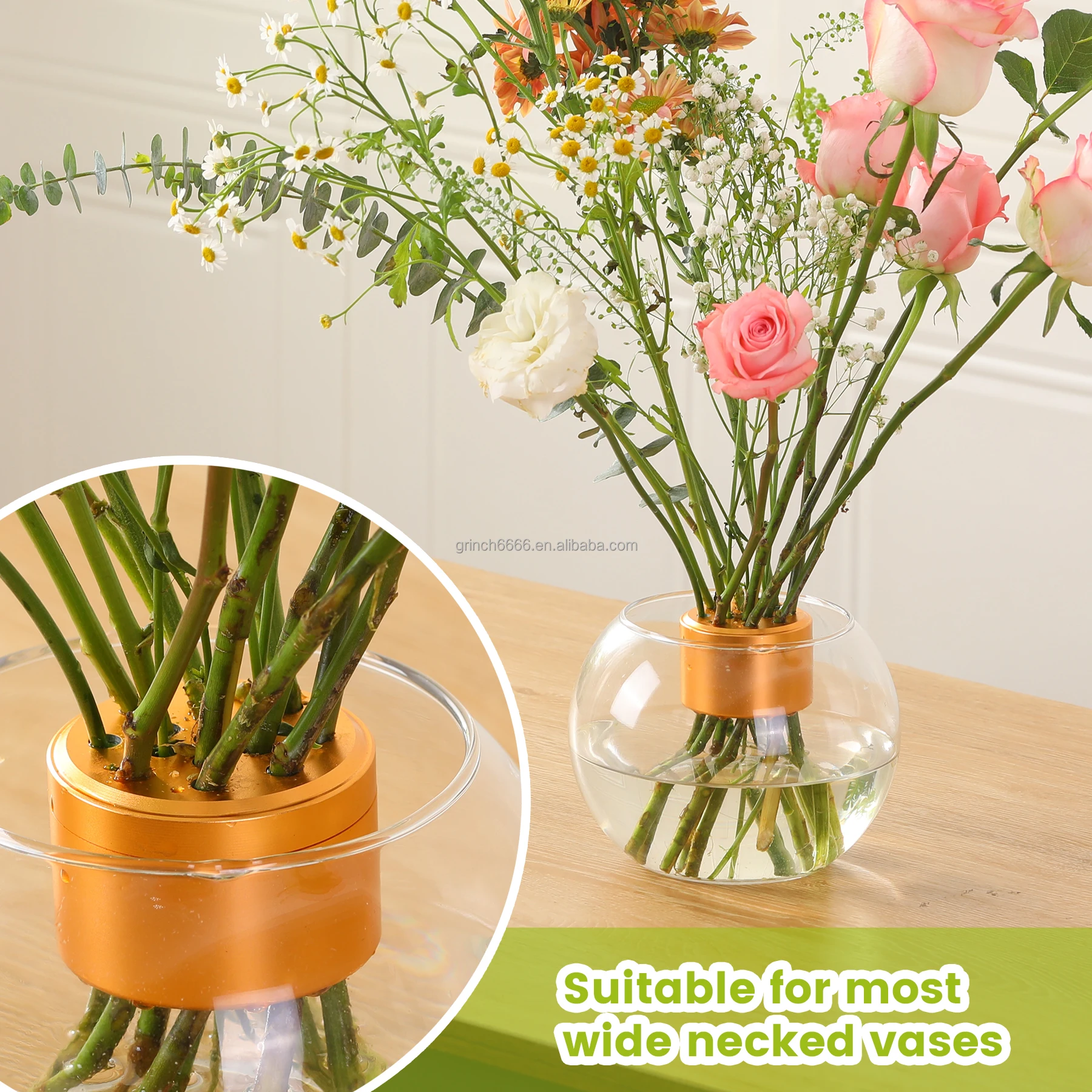 Ikebana держатель для цветов голландский спиральный букет Твистер украшение свадебного стола Цветочная композиция булавка вышивания лягушка ваза