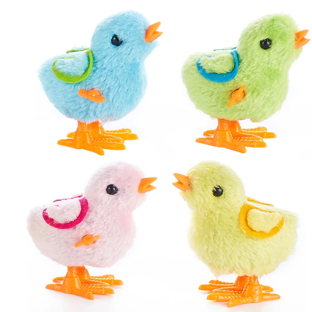 Пасхальная Детская плюшевая игрушка-курица с заводным механизмом маленькая игрушка-цыплята кролик игрушки-животные