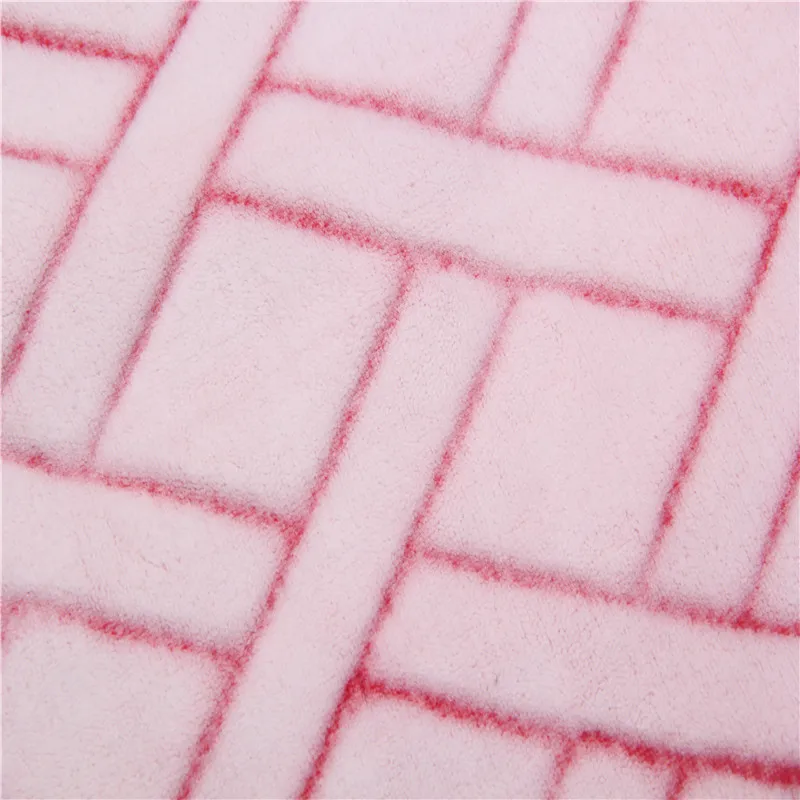 super soft double side two color embossed print flocked velvet fabric