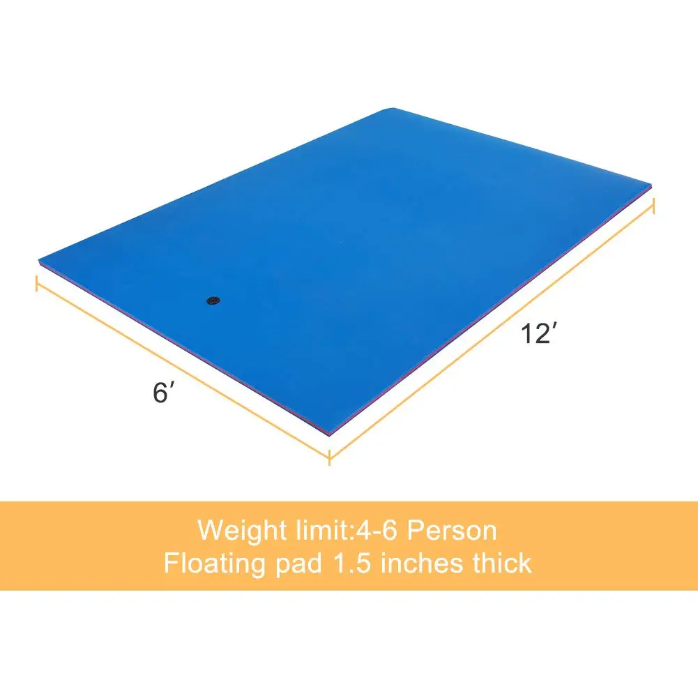 BN Customizable Durable 3-in-1 Roll-up Outdoor Pool Floating Foldable Foam Mat Water Floater for Piscina