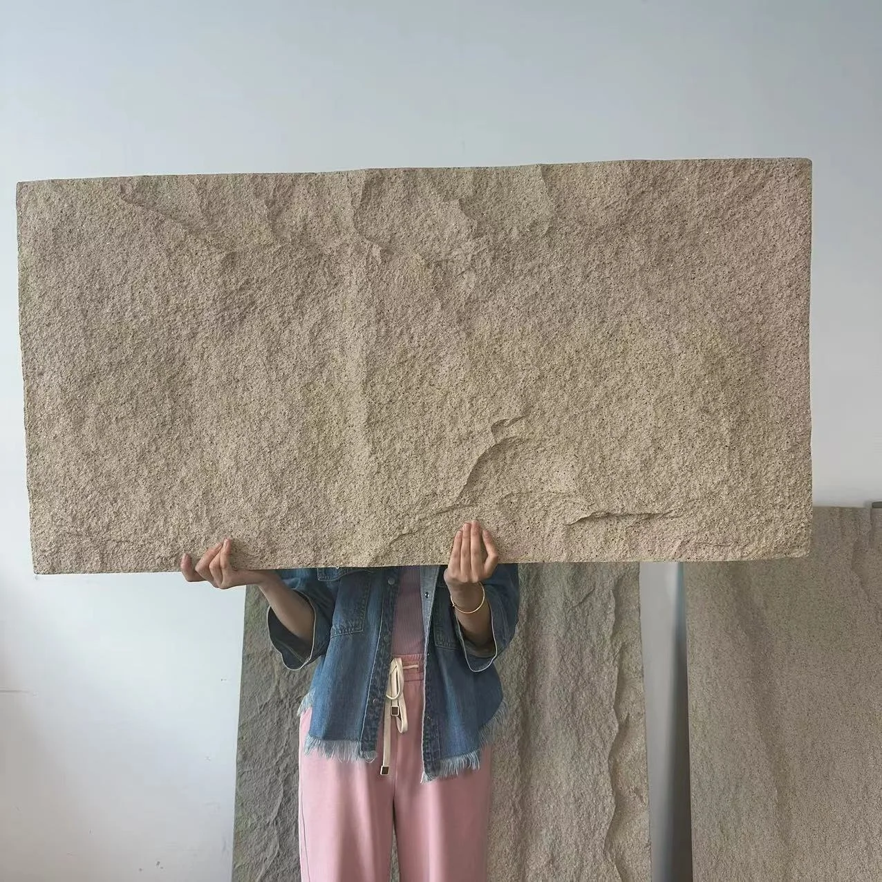 wholesale price lightweight pu stone decorative panels mushroom stone