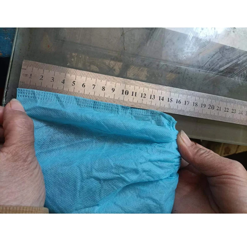 Stock High Quality 35gsm PP Non Woven Blue Surgical Soft Antiskid Shoe Disposable Cover Shoe Cover For Hospital With CE