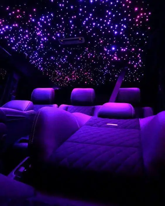 Car Led Star Night Lights Car Rgb Interior Ambient Usb Decorative Lights Wireless Remote Music Control Car Foot Light