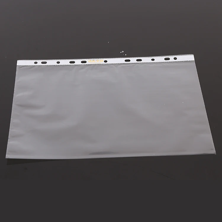 
100x A4 Clear Plastic Punched Pockets Filing Folders Wallets Sleeves Home, Office and School Document Files 