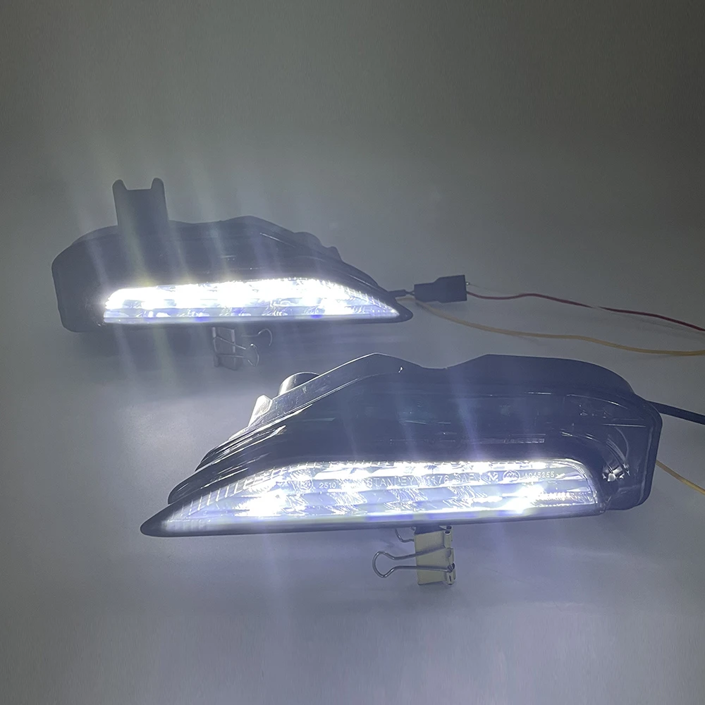 Car LED Daytime Running Light For  infiniti  Q50 Sport Model 2014 2015 2016 2017 2018 2019 DRL Fog Lamp Turn signal light