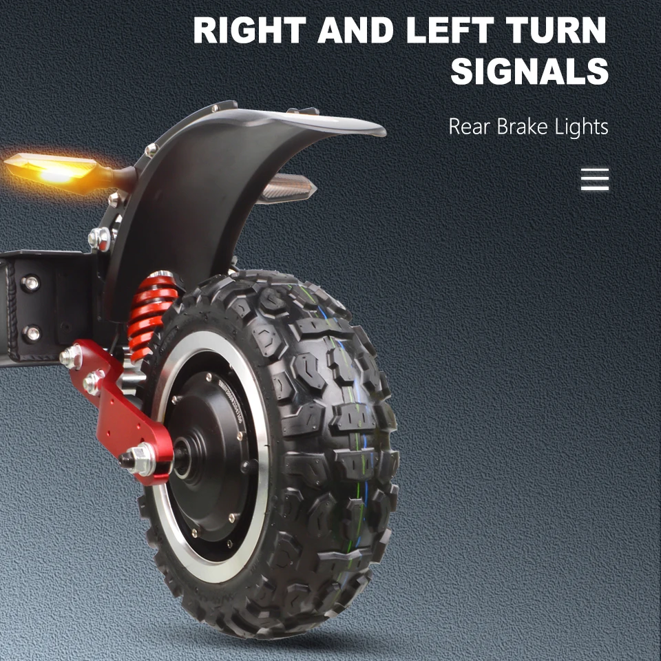 Electric Scooter Electric Motorcycles Double Drive Adjustable Height Front And Rear Signal LED E scooters For Adults 2021