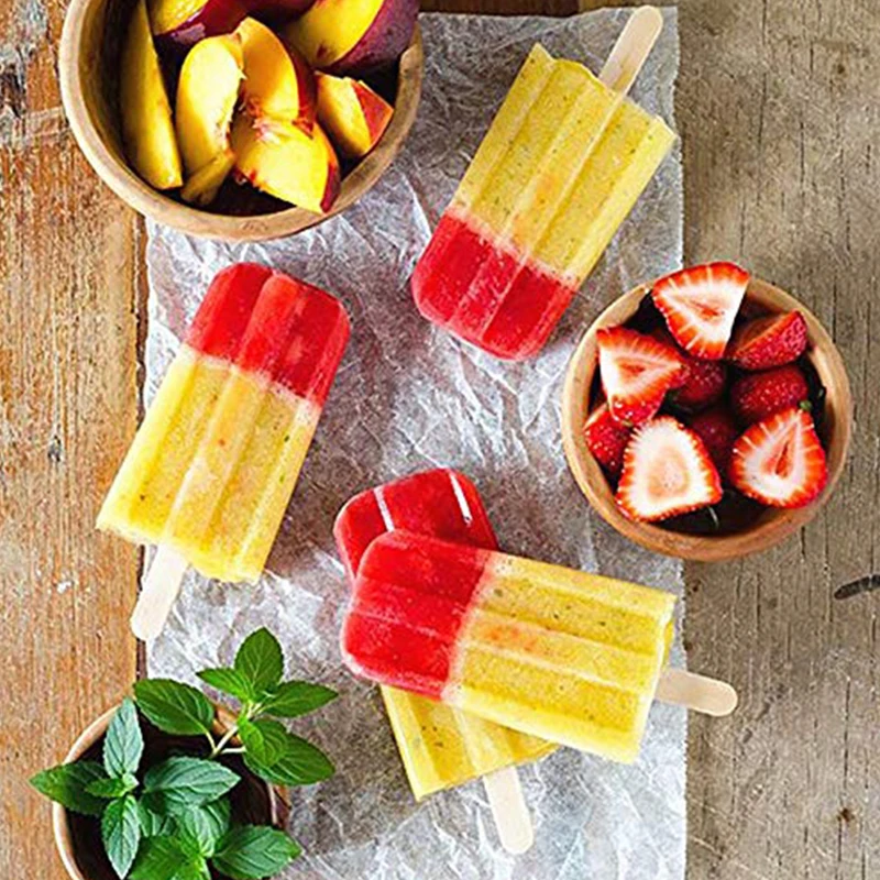 Disposable 114*10*2Mm Biodegradable Creativity Colorful Long Wood Popsicle Sticks For Diy Arts And Crafts