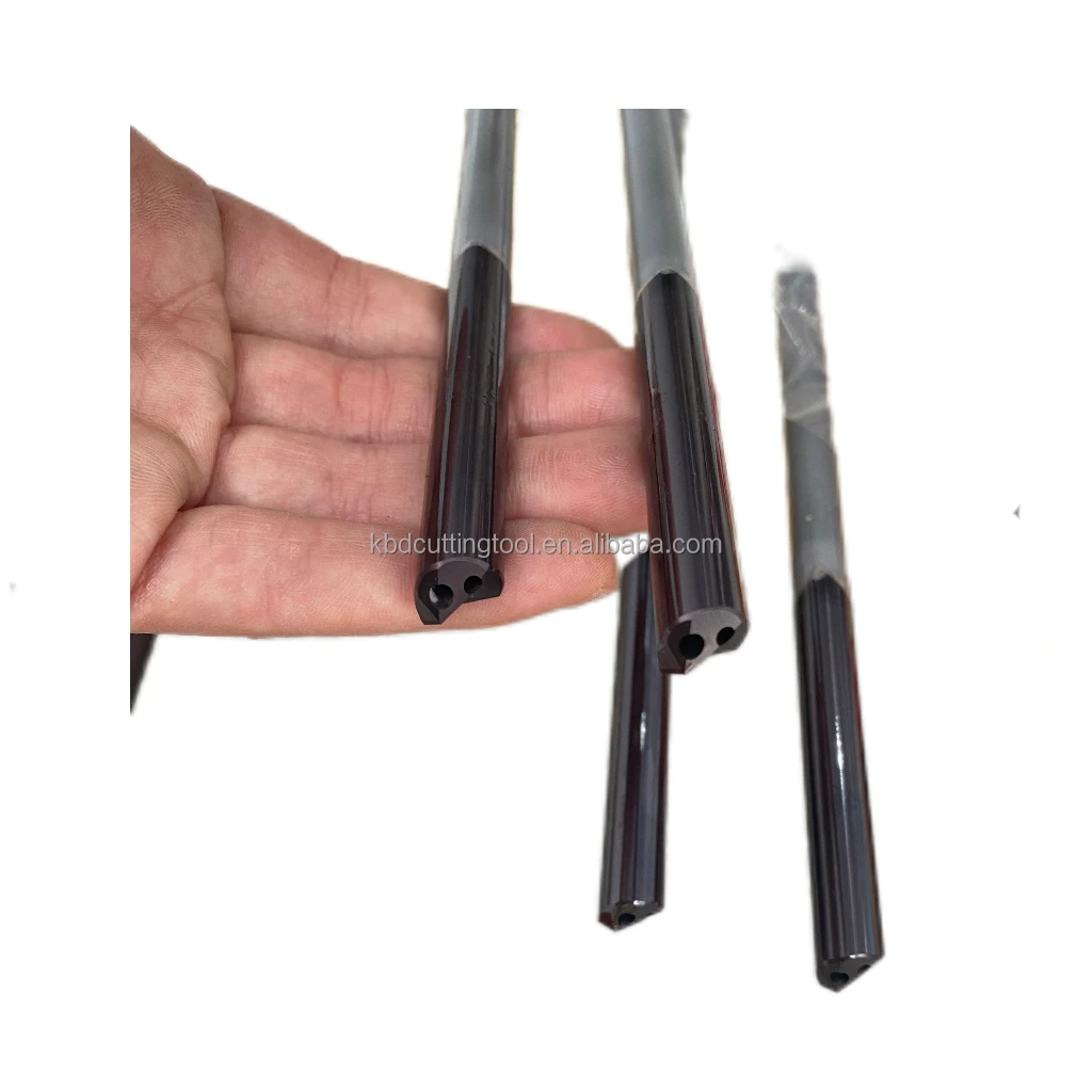 High Efficiency Carbide Indexable Gun Drill 25.4 mm Diameter 1800 mm Length Diamond Surface Steel Deep Hole Metal Drilling