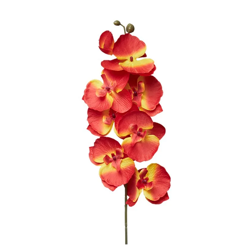 68cm Artificial Phalaenopsis Flowers Branches Silk Orchids Flowers for Home Office Wedding Decoration