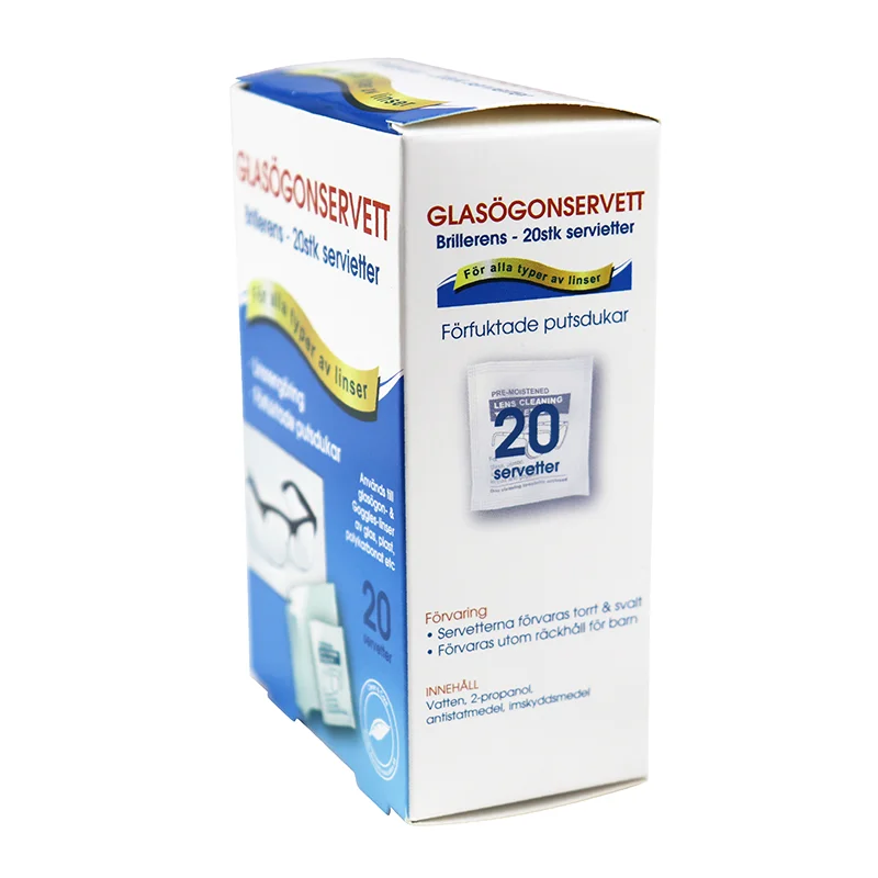 Одноразовые противотуманные салфетки для очков, влажные салфетки для чистки линз