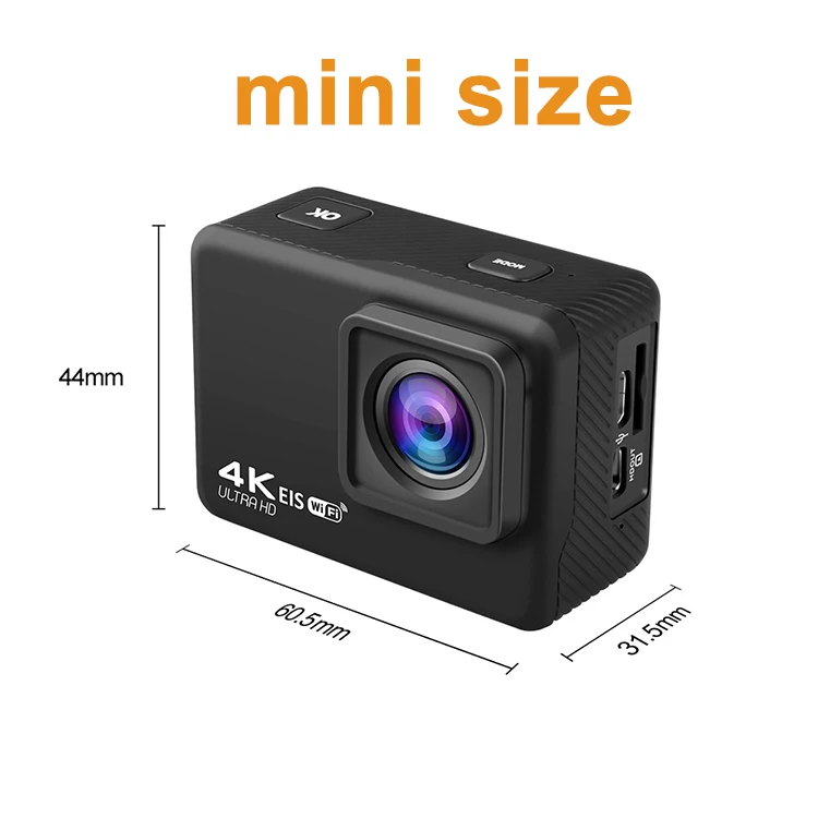  Лучшая Экшн-камера 1080P ultra HD wifi EIS mini 60fps real eken h9r sports