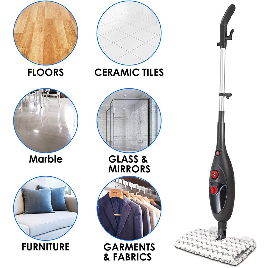 High Temperature Steam Cleaning Machine Portable Steam Mop Multipurpose Steam Cleaner For Floor Carpet Kitchen Window Cars