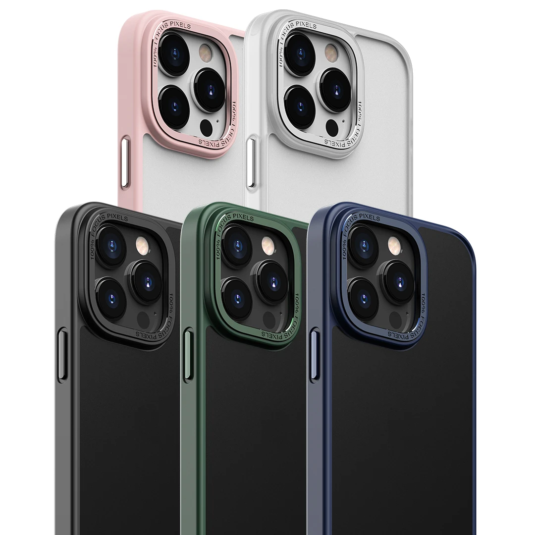 Customizable Phone Case Transparent Translucent Matte Hybrid Shockproof Phone Case For Apple iPhone 14 13 12 Pro Max Back Case