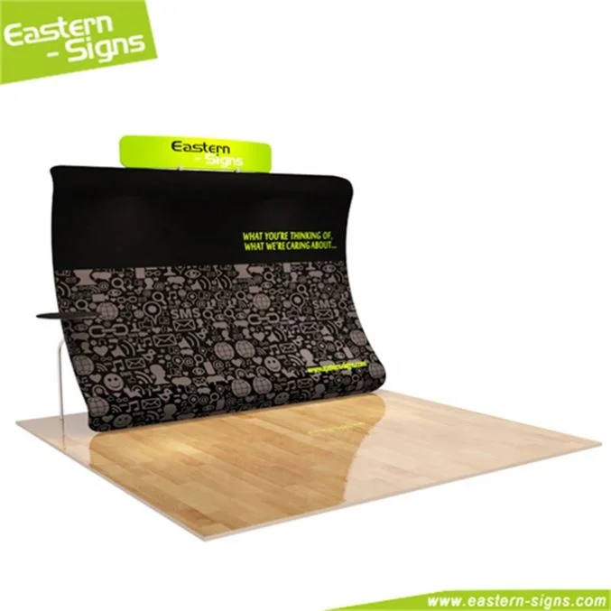 Лидер продаж ткань торговли ярмарка дисплей окружающей среды Бесплатная выставочный стенд дизайн