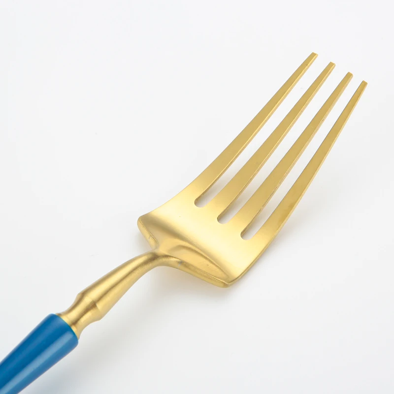 Wedding event western tableware,304 stainless steel small waist gold white cutlery