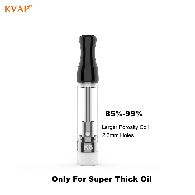  Новейшие картриджи для вейпа K8 CBD 2 3 с отверстиями 99% мм супергустые керамической катушкой более высокой пористостью супергустых масел