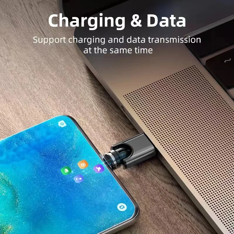 Type C Cable Fast Charging 2.4a Magnetic Cable 540 Degree Rotating L Shape Usb Phone Cable Compatible Micro Usb/type-c/i-product