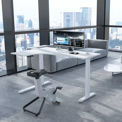 Эргономичный двухмоторный офисный стол, роскошный регулируемый по высоте умный стол с подставкой, рама для стола, электрический стол