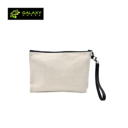 Пустые индивидуальные сублимационные заготовки на молнии, Льняная сумка от Galaxy press