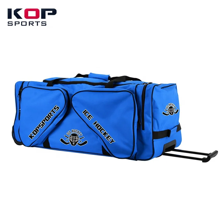 
2021 KOP SPORTS NEW Desing Heavy Duty Field Ice Hockey bag Roller Equipment Bag 
