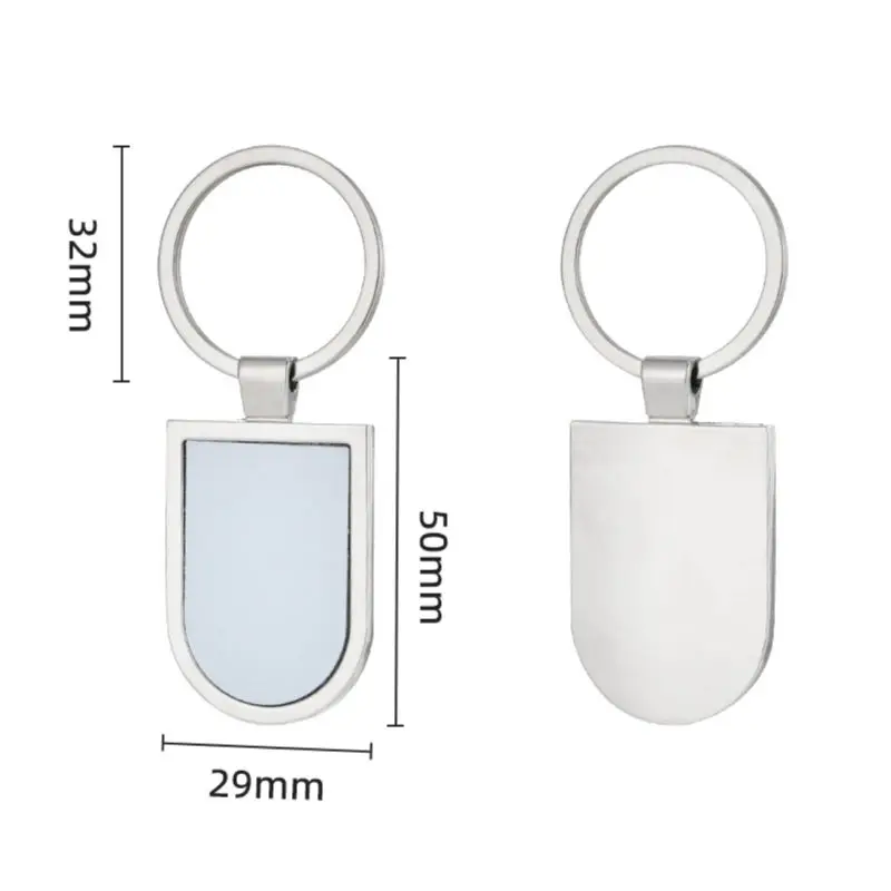TL723 Factory Wholesale Customizable Logo Key Chain Blank Engraving Brand Custom Stainless Steel Metal Round Keychain Promotion