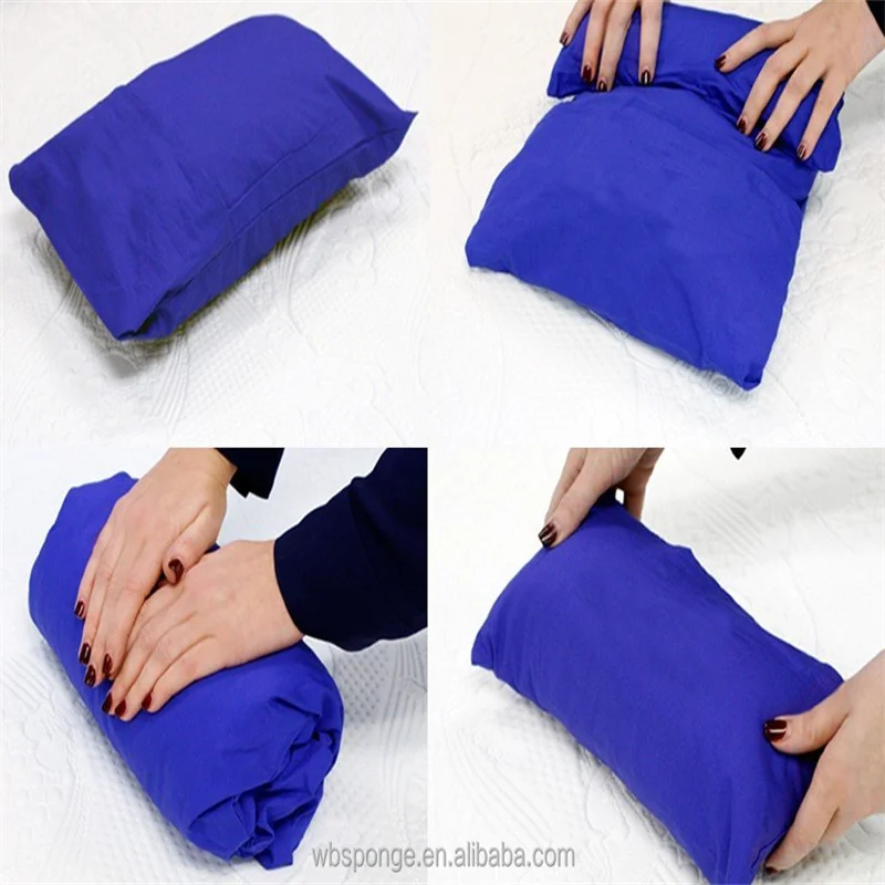 Compressible  Memory Foam Camping Pillow Backpacking Airplane Travel Pillow