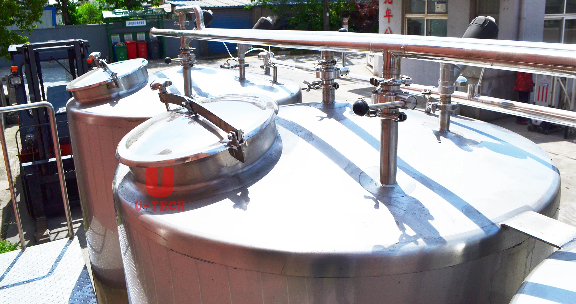 Full automatic tank washing machine milk beverage beer brewery cip cleaning