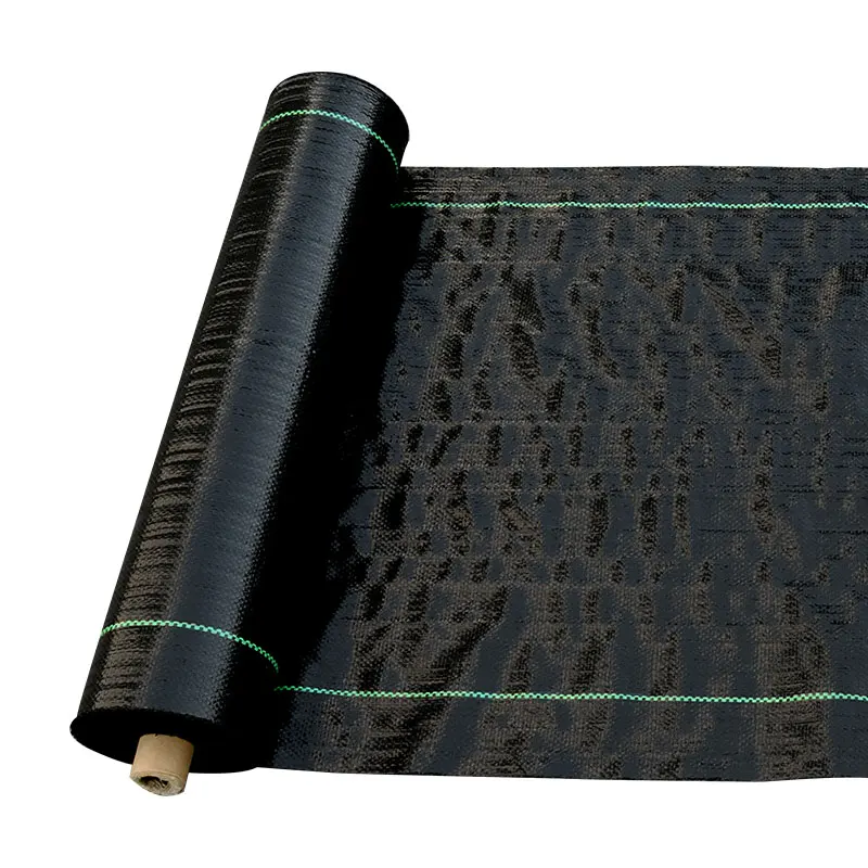agricultural garden black woven fabrics ground cover weed control  barrier mat