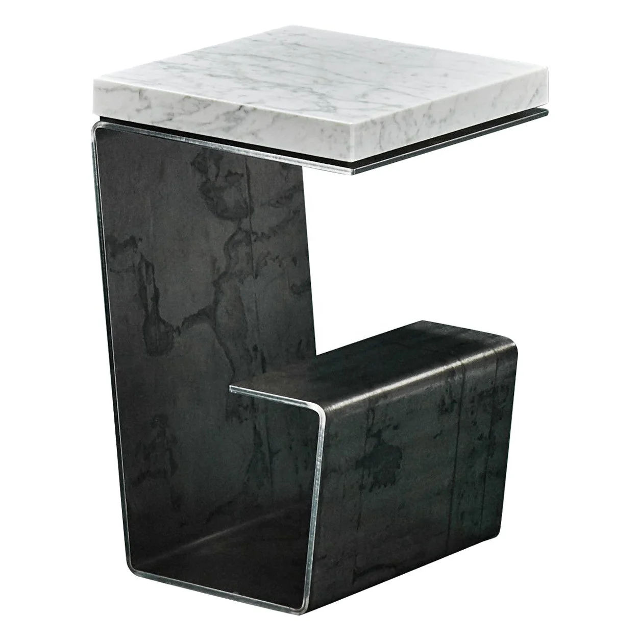 Iron With Wood End Table outdoor side tables for patio industrial style Japanese Designer Coffee And Side Table