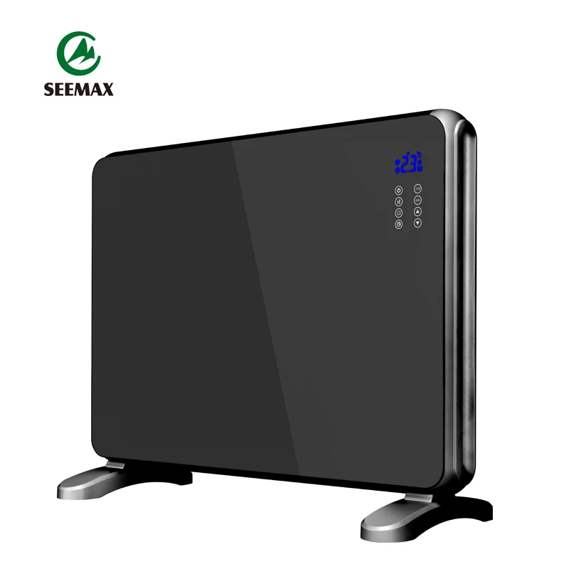 Высококачественный домашний автономный настенный конвекторный электрический обогреватель стеклянная панель обогреватель 2000 Вт