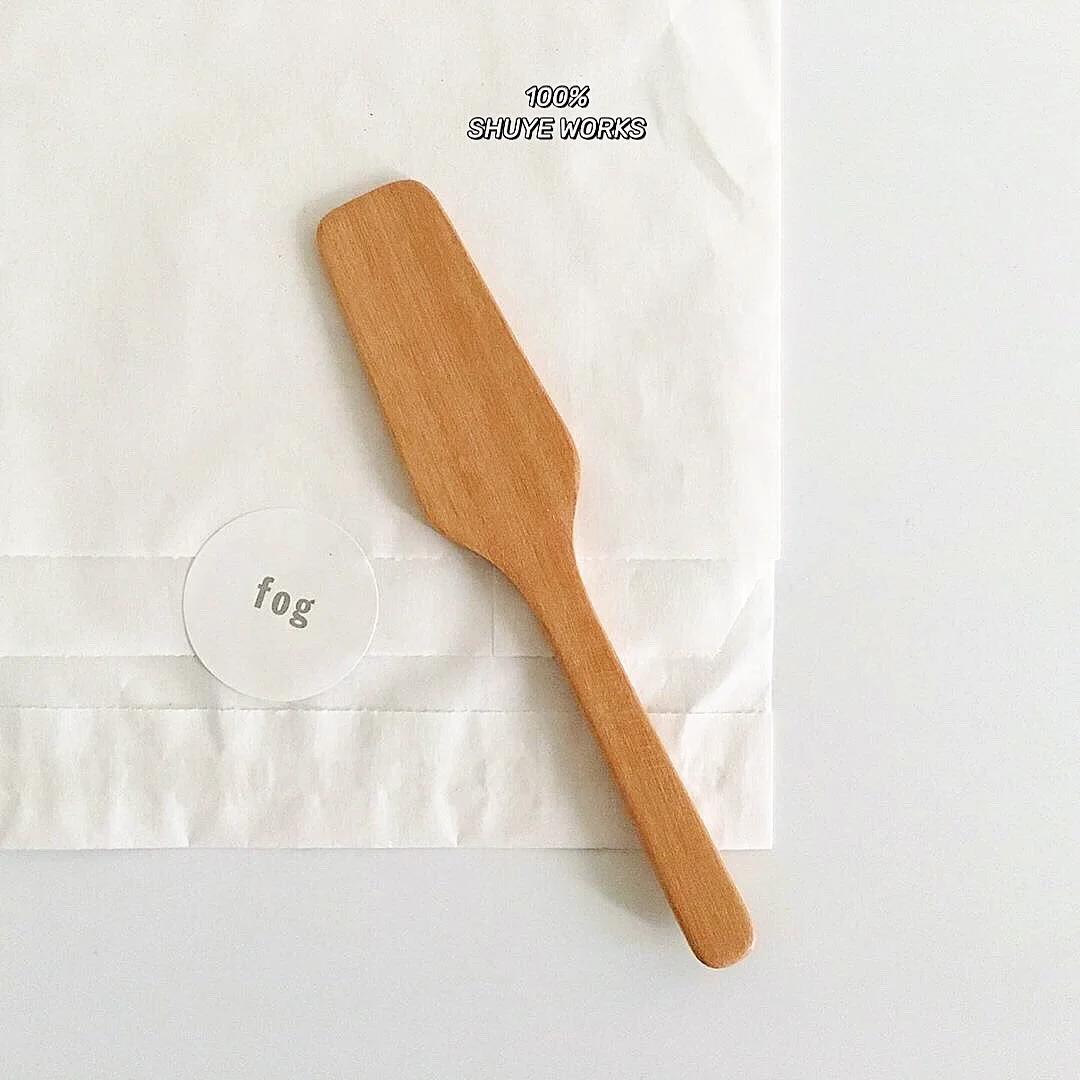 
Oak spatula handmade natural no lacquer suitable for applying butter can wholesale custom toast butter knife 