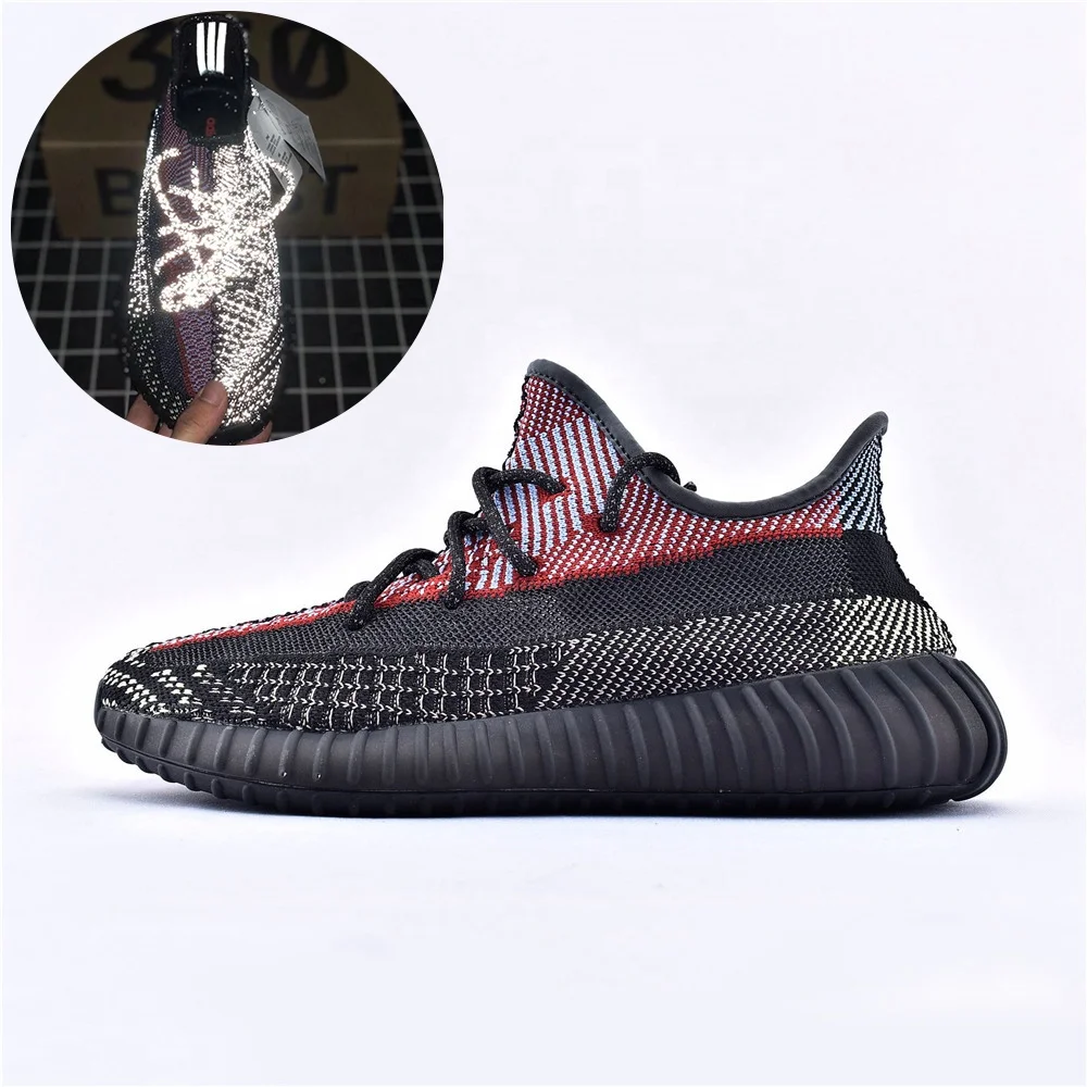  Оригинальные беговые кроссовки yeezy 350 V2 спортивная обувь для отдыха китайский оригинальный логотип размер коробки 4-13