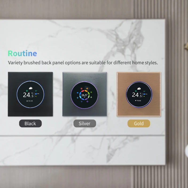 2 Pipe 4 Pipe Thermostat Fan Coil Programmable Tuya Wifi Smart Room Thermostat