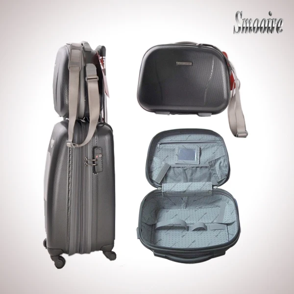 lightweight 100% PC professional hardside lady beauty case with strap