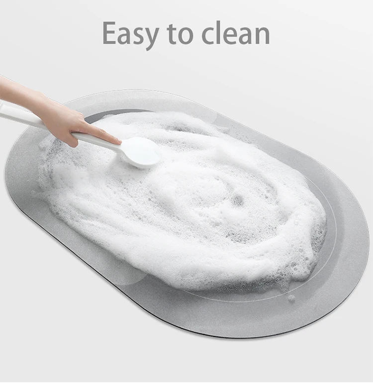 (Chakme) 2 pcs original diatom mud magic floor mat super absorbent diatomite graphite stone bath matt
